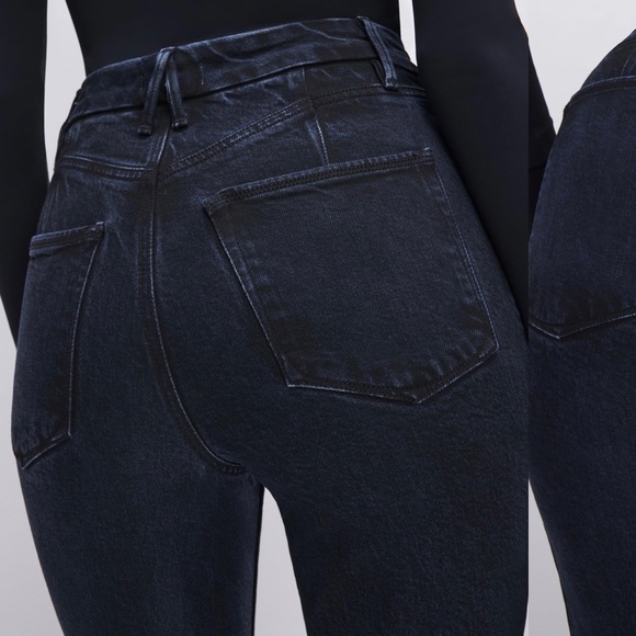 GOOD AMERICAN Good Icon Jeans in Black251. NEW NEVER WORN. - Picture 1 of 3